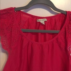 Bright Pink Short Sleeve Top